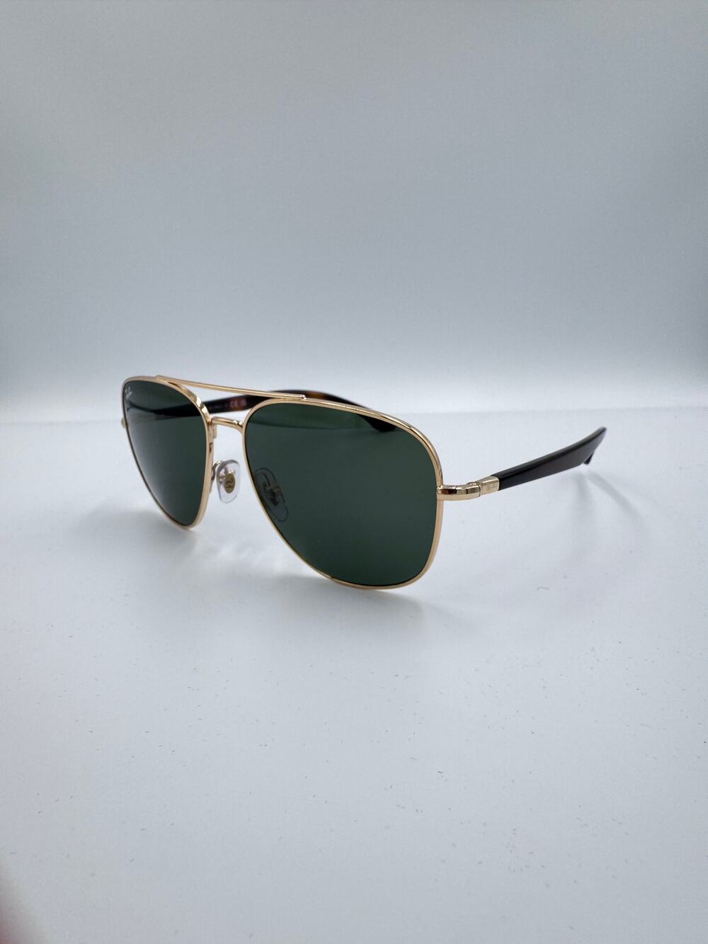 Ray-Ban RB3683 Sunglasses Arista Gold Frame Green Lens 56mm New With Box